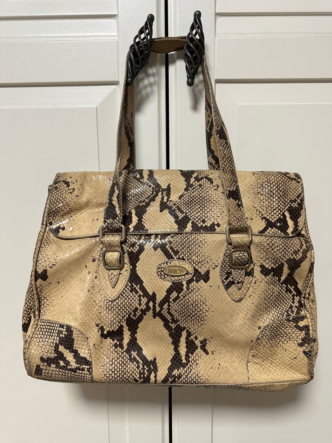 브릭스 BRIC'S 희귀템 리얼 뱀피 토드백 가방 상품이미지2