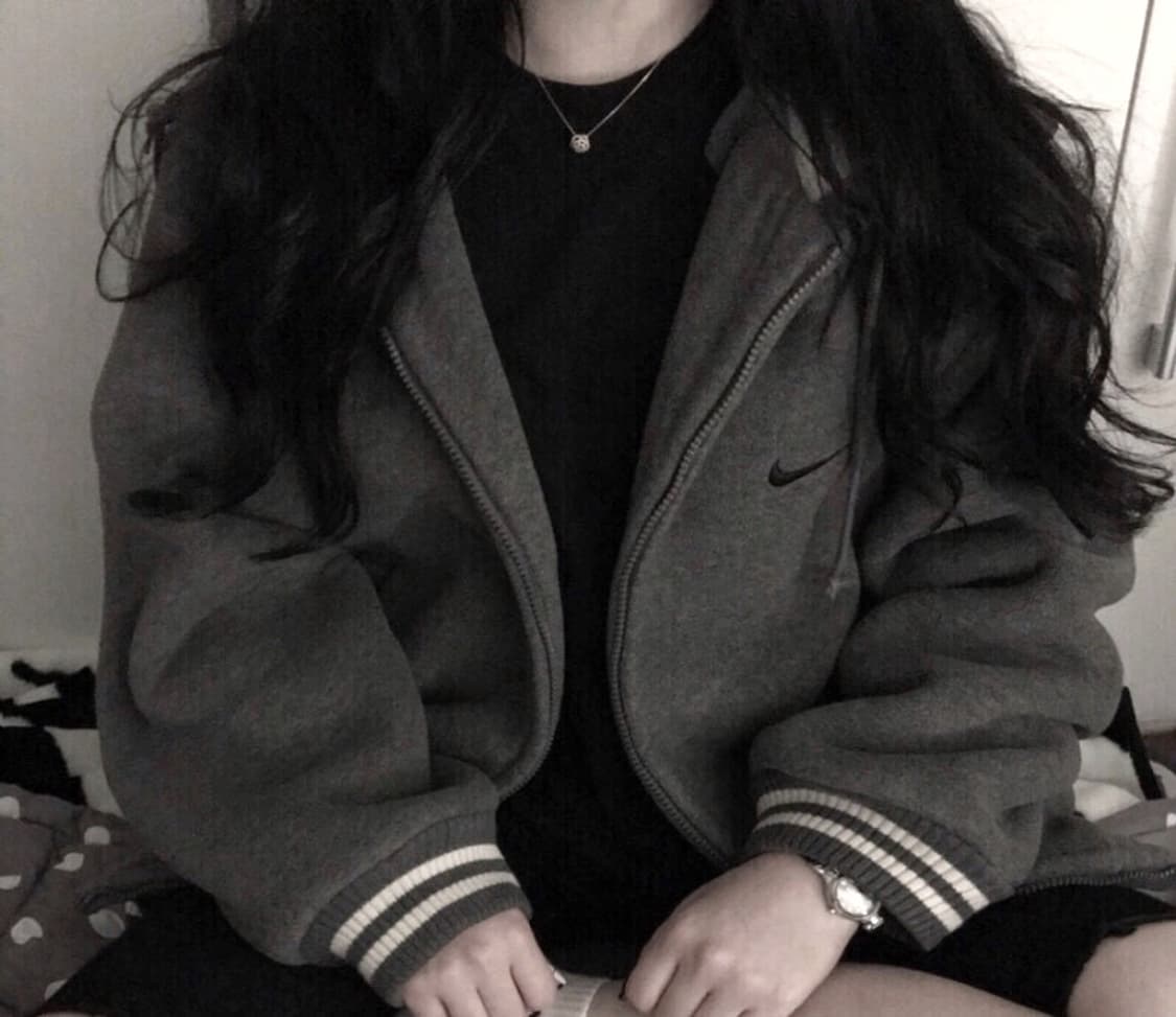 나이키 스우시 그레이 양털 포근 후리스 후드집업 상품이미지3