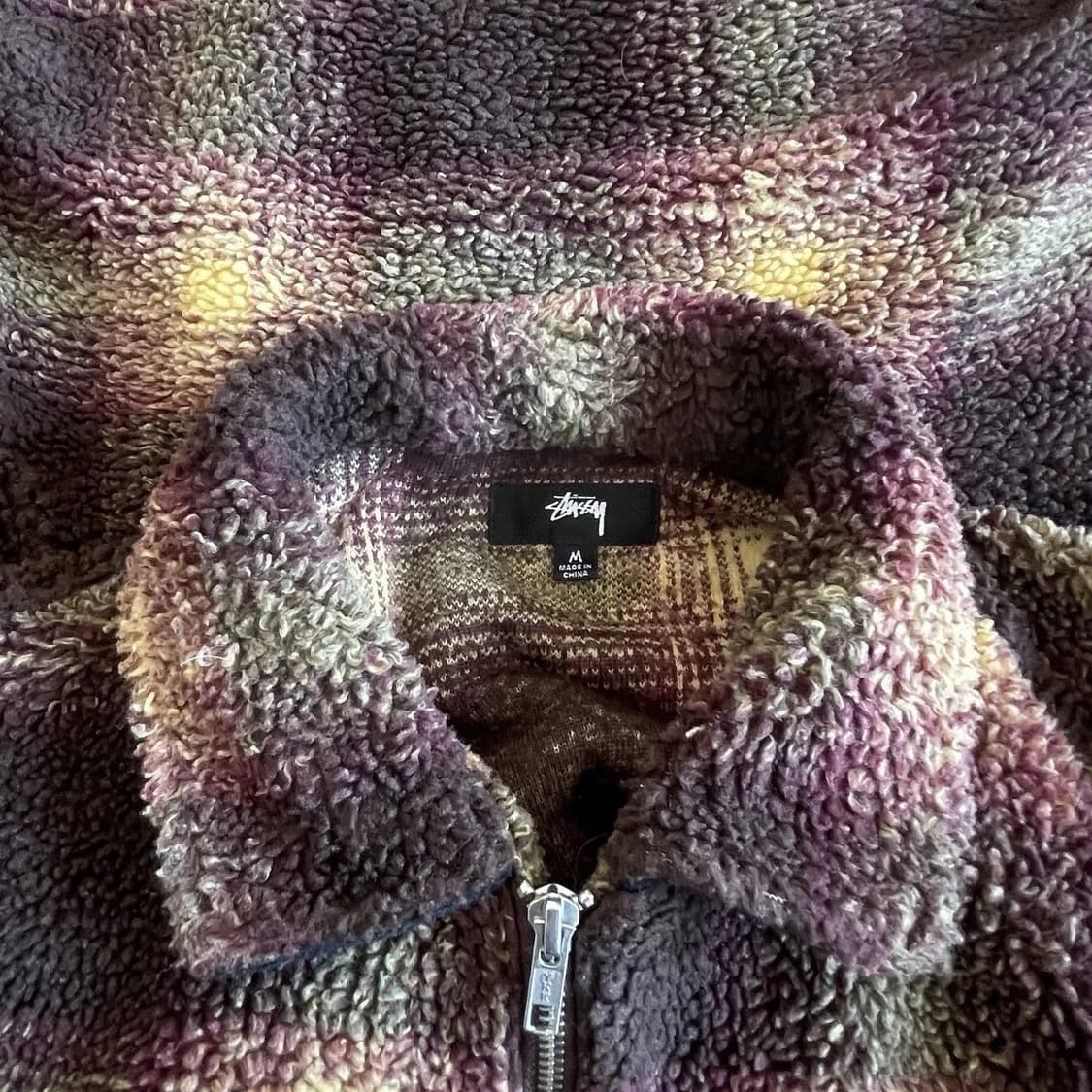 스투시 쉐도우 플레이드 쉐르파 집 셔츠 상품이미지2