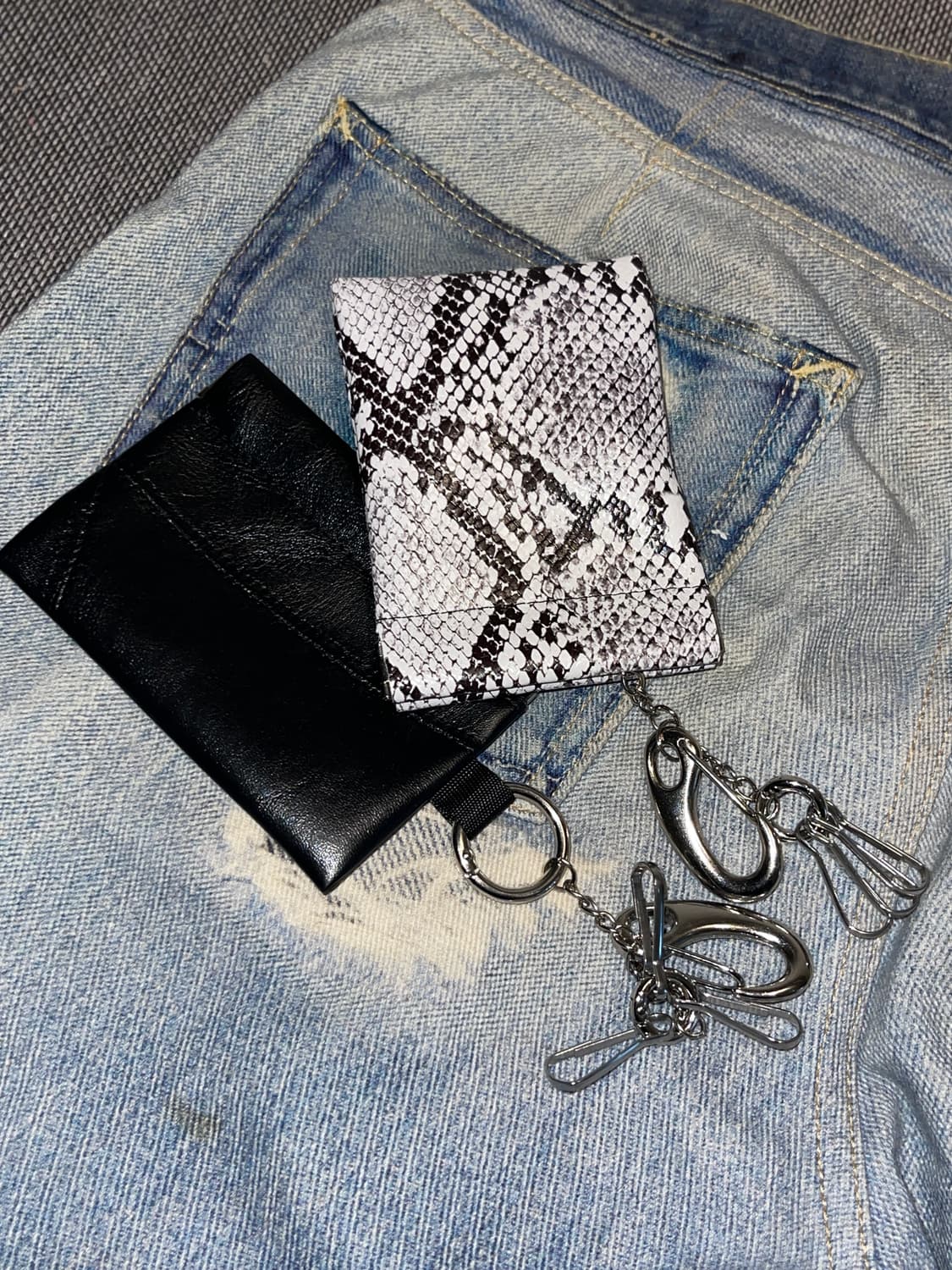 파이톤 레더 파우치 키링 세트 상품이미지7