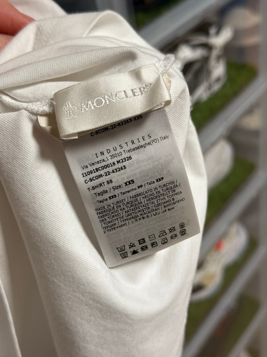 몽클레어 핑크 로고 반팔 티셔츠 XXS 상품이미지4