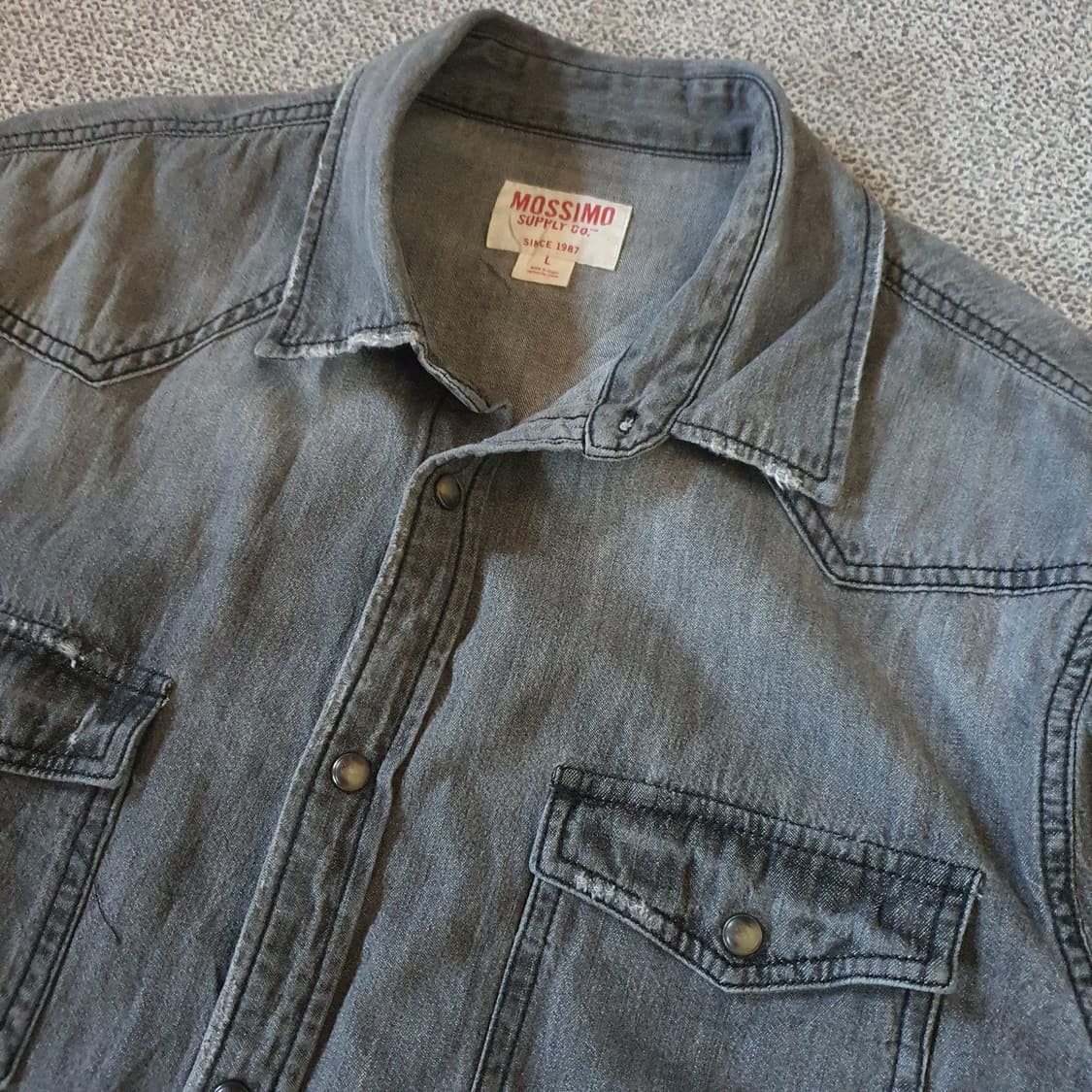 Mossimo Supply Co 데님 셔츠 no.47 상품이미지3