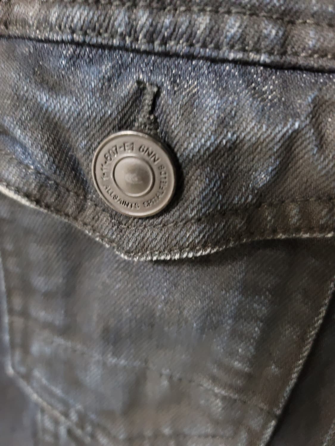 올세인츠 진청 빈티지워싱 트러커 데님자켓 S 95정사이즈 상태극상 상품이미지3