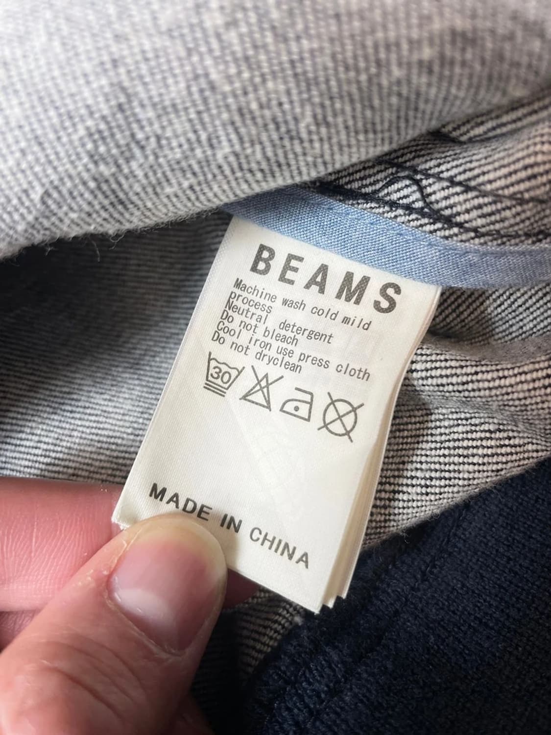 빔즈 Beams 인디고 블루 데님 해링턴 자켓 PN9542 상품이미지6