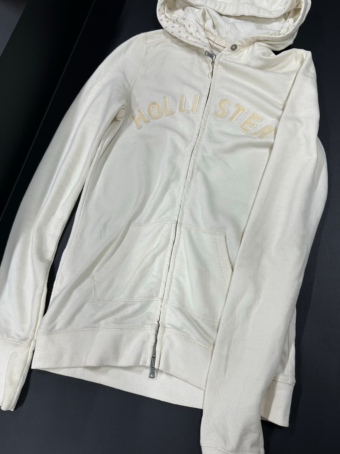 홀리스터 도트 후드 집업 상품이미지3