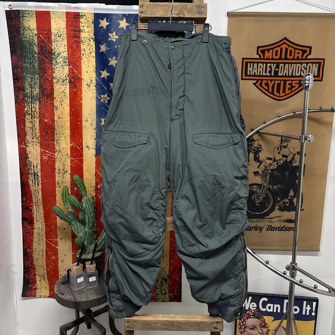 80s 오리지널 공군 F-1B ECW 플라이트 방한 팬츠 N700 상품이미지1