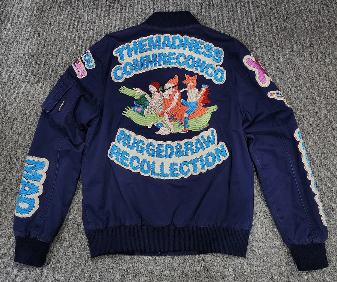 더 매드니스 빈티지 패치 스타디움 봄버 자켓 M 상품이미지2