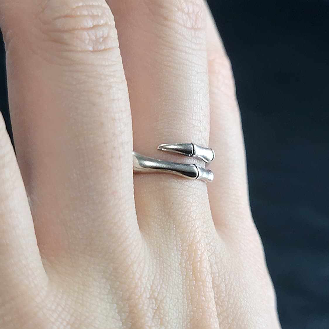 Trave 실버 남자 엔틱 빈티지 명품 고리 관절 마디 뼈 반지 상품이미지6