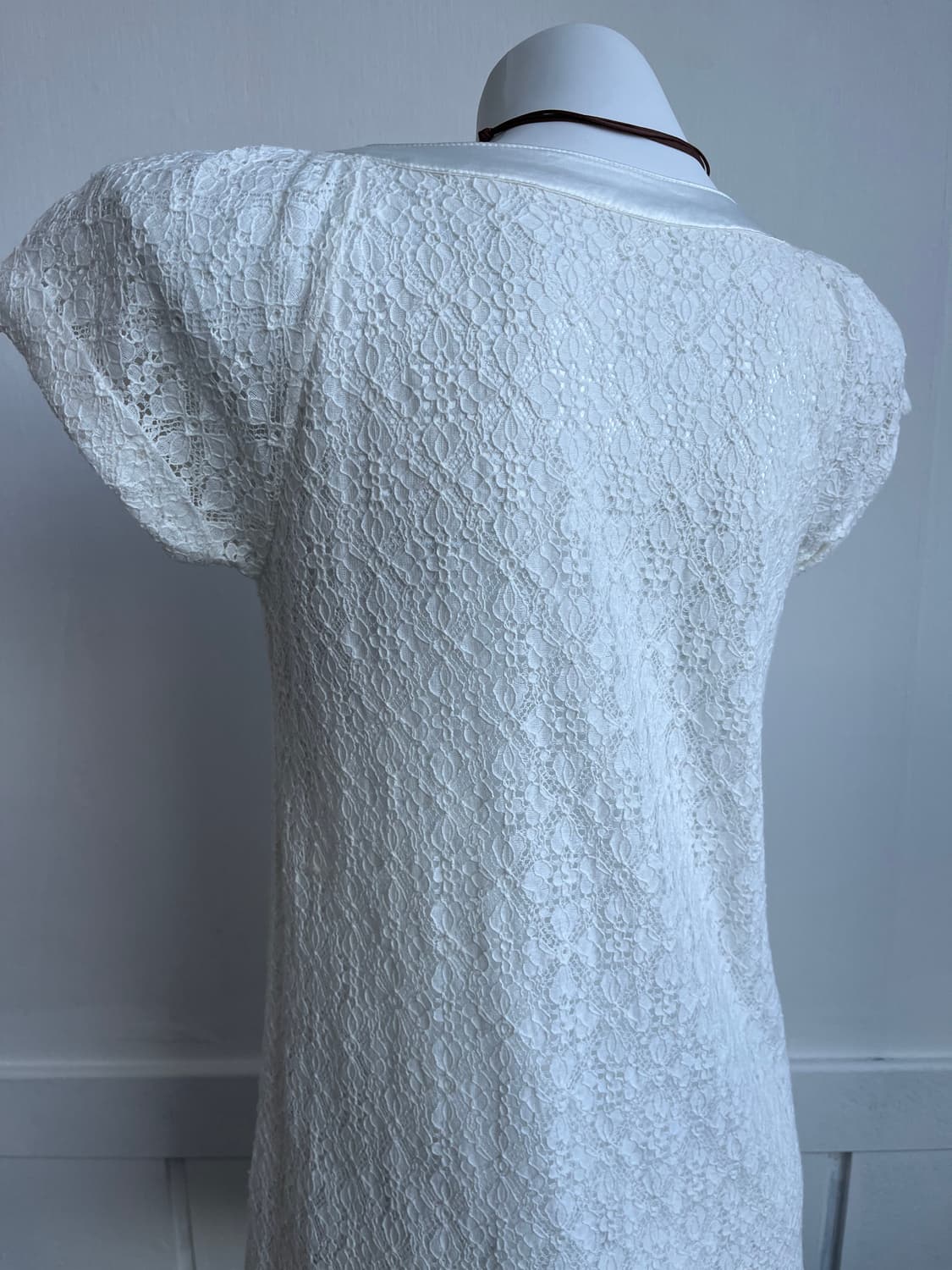 레이스 새틴 포켓 라글란 탑 상품이미지6