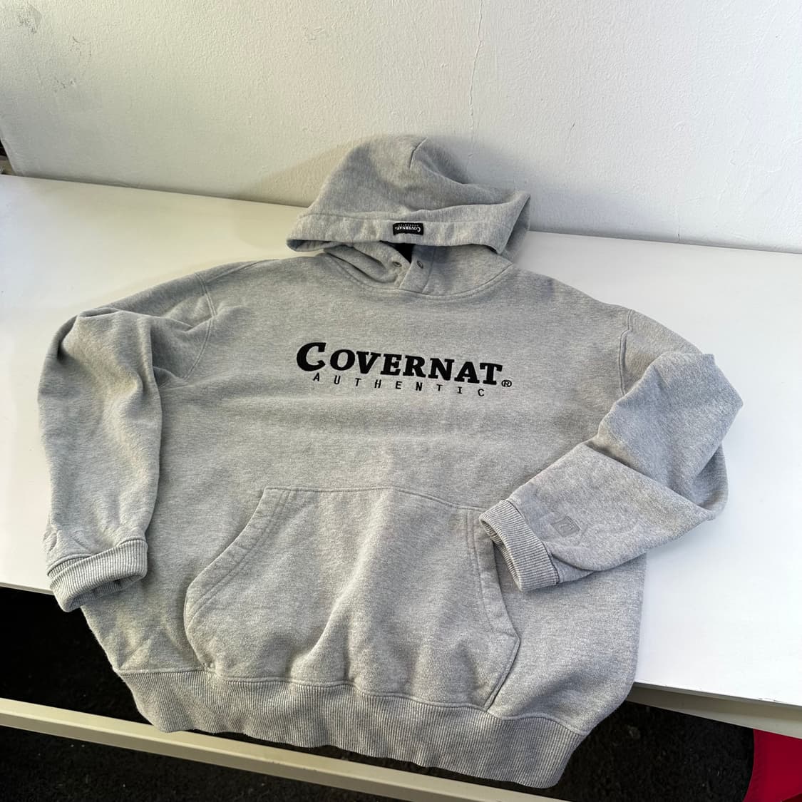S 95 커버낫 그레이 빅로고 후드티 상품이미지2