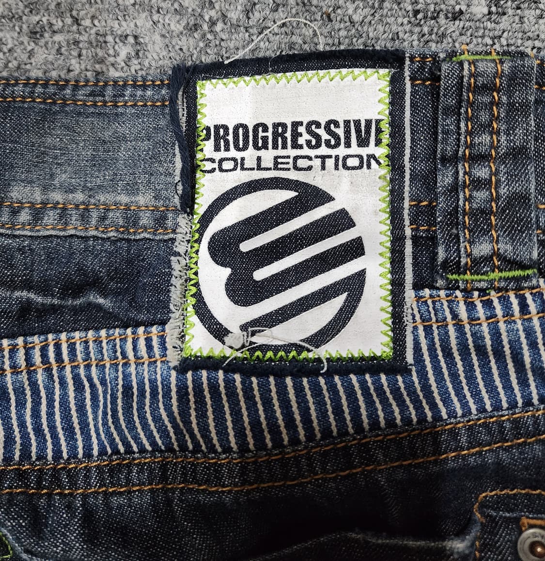 EXR 빈티지 00s 프로그레시브 스포티 데님팬츠 청바지 L 상품이미지6