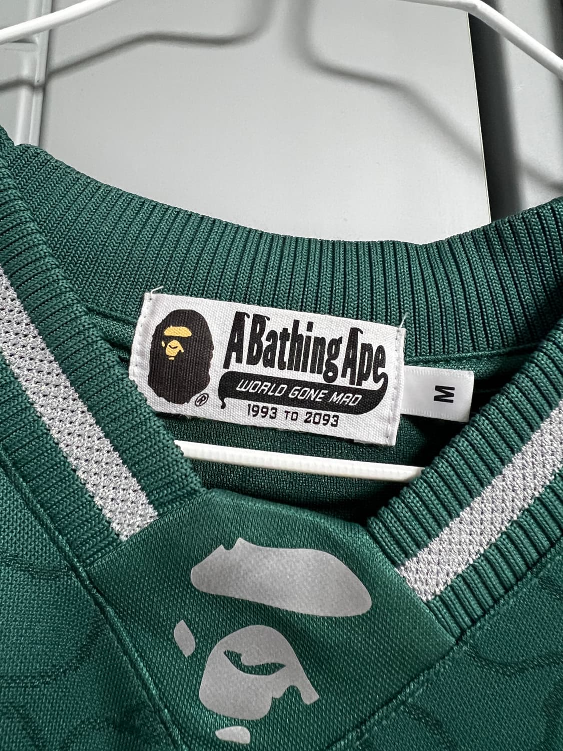 베이프 라인 카모 릴렉스핏 풋볼 져지 반팔 그린 상품이미지5