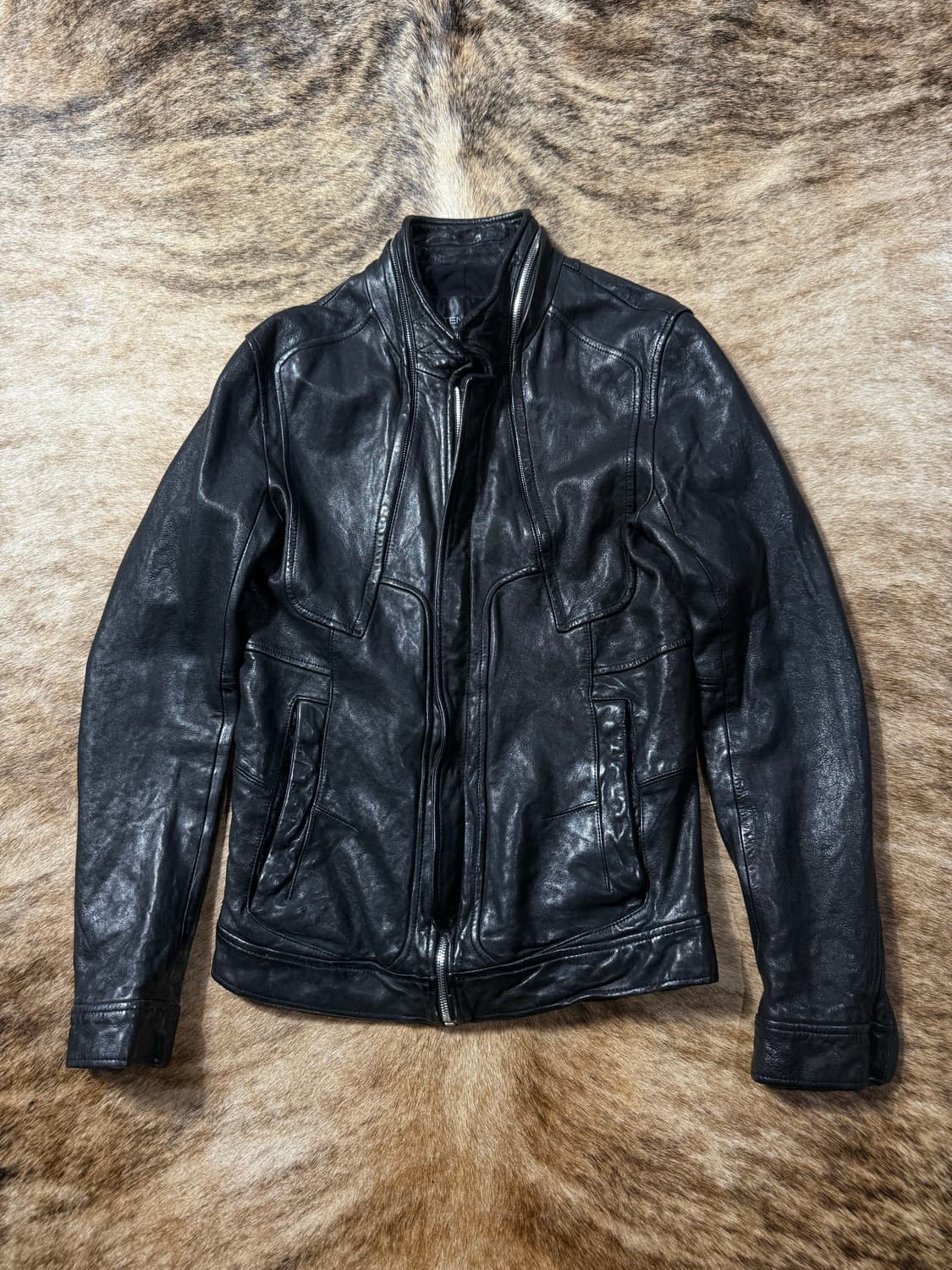 Tempo Homme Lambskin Leather Jacket 상품이미지4