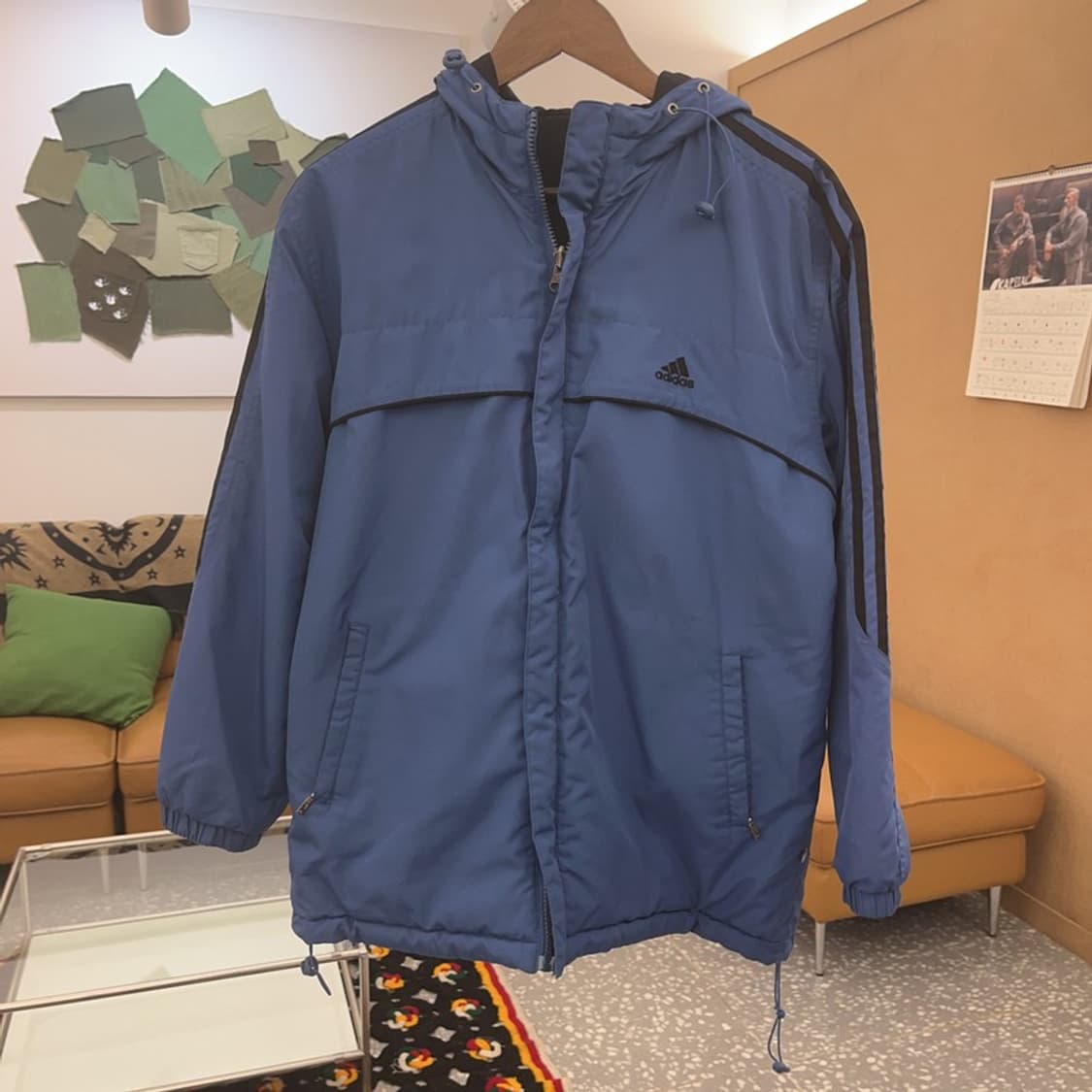 아디다스 레트로 다크블루 리버시블 바람막이 자켓 100 C08484 상품이미지3