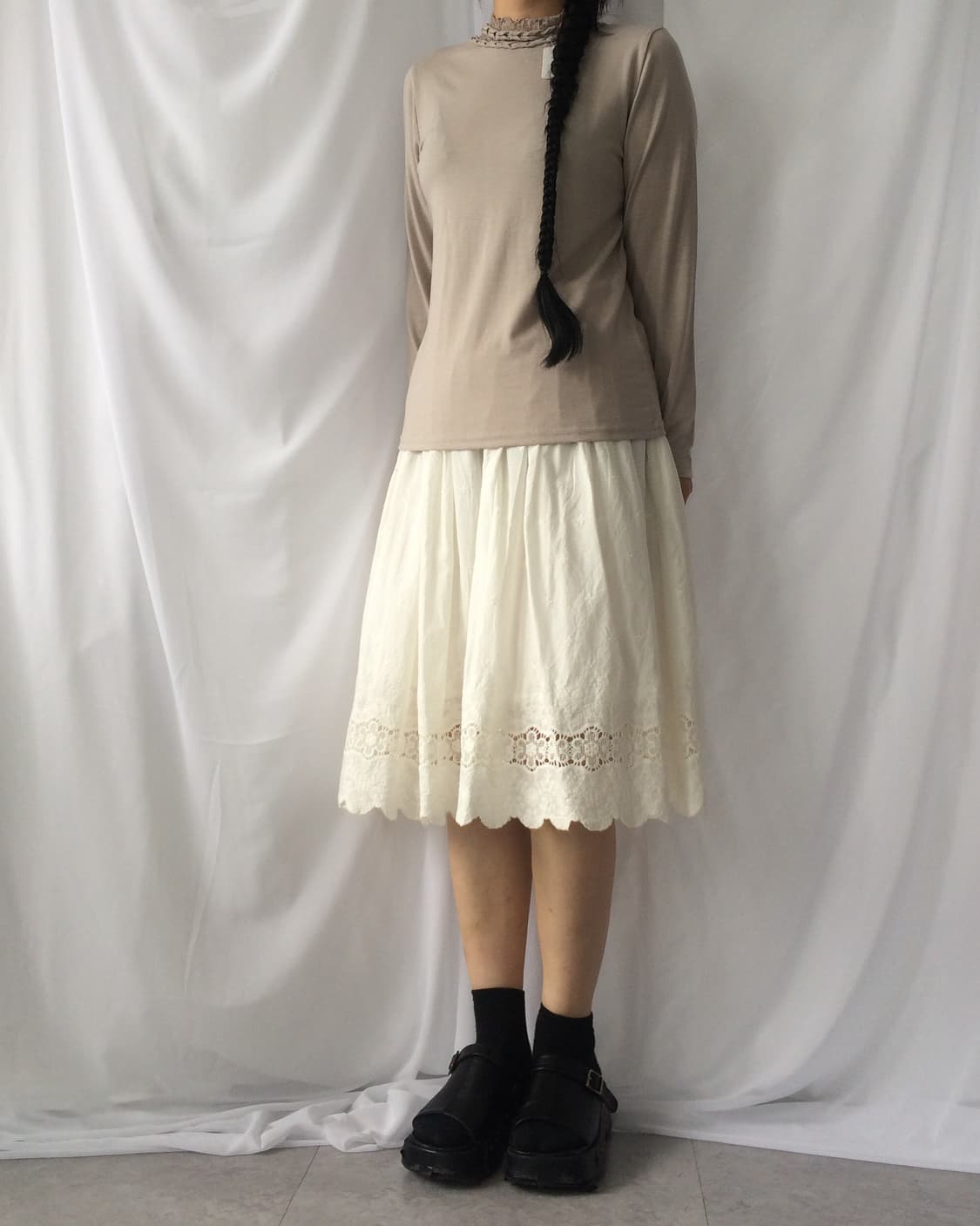 Punching point skirt 상품이미지7