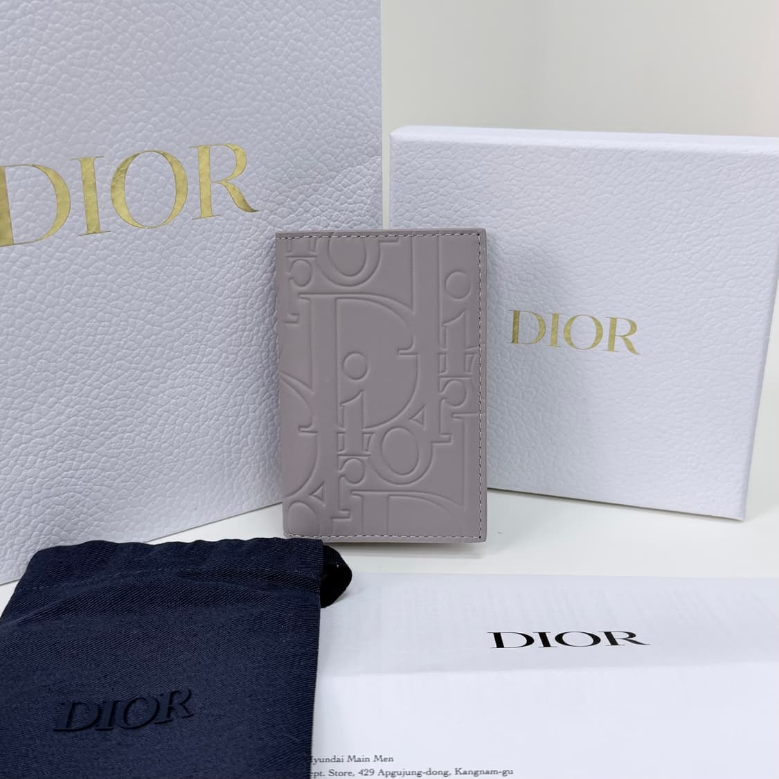 [미사용/선물가능] 디올 그래비티 레더 오거나이저 카드지갑 트리아농 상품이미지1
