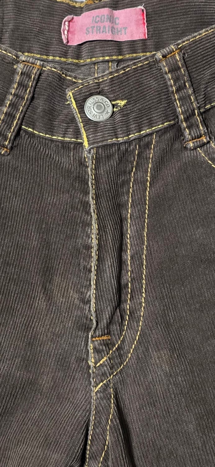 리바이스 브라운 코듀로이 팬츠 W30 상품이미지4