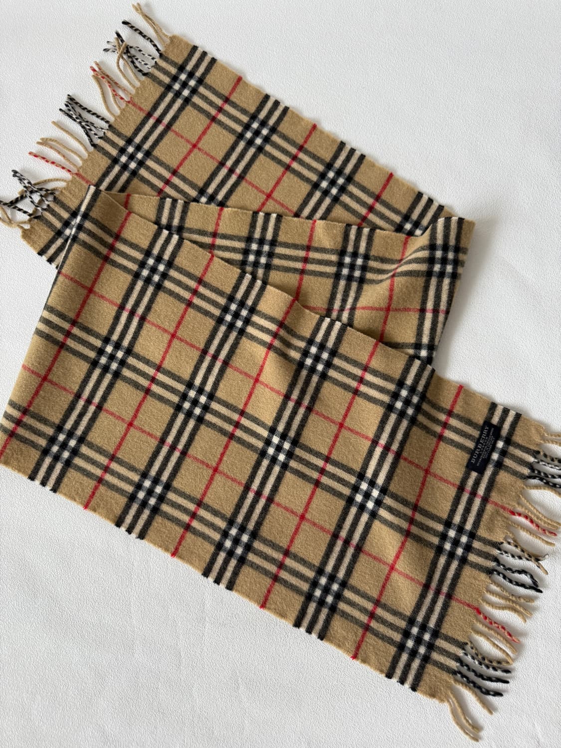 버버리(BURBERRY) 울&캐시미어 체크 머플러 상품이미지4