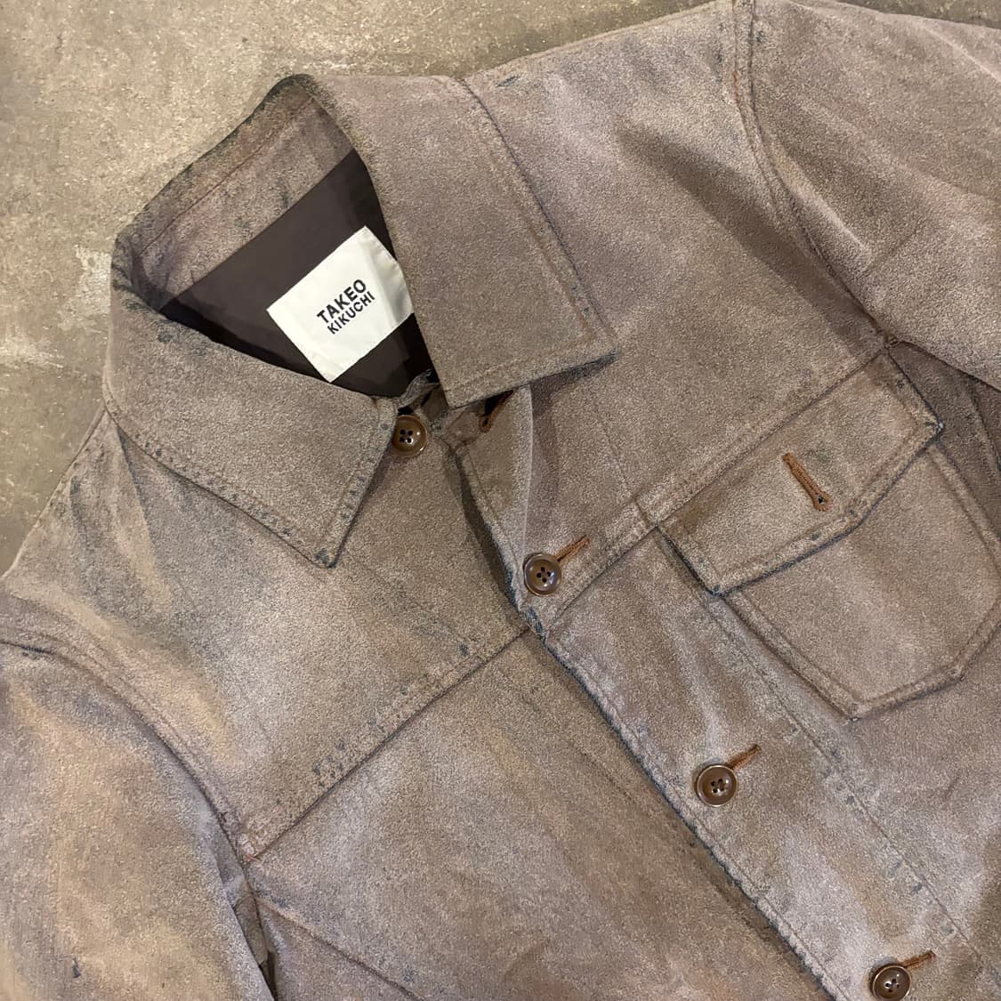 타케오키쿠치 레더 파우더 코팅 자켓 상품이미지3