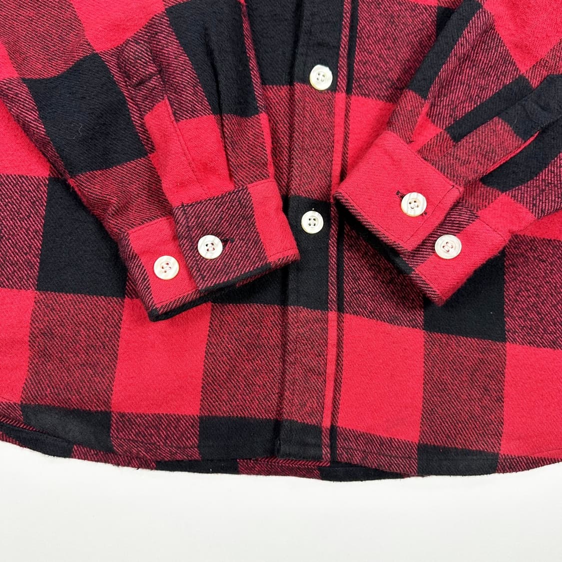 안티소셜소셜클럽 플란넬 레드 타탄 체크셔츠 (실측 L) 상품이미지4