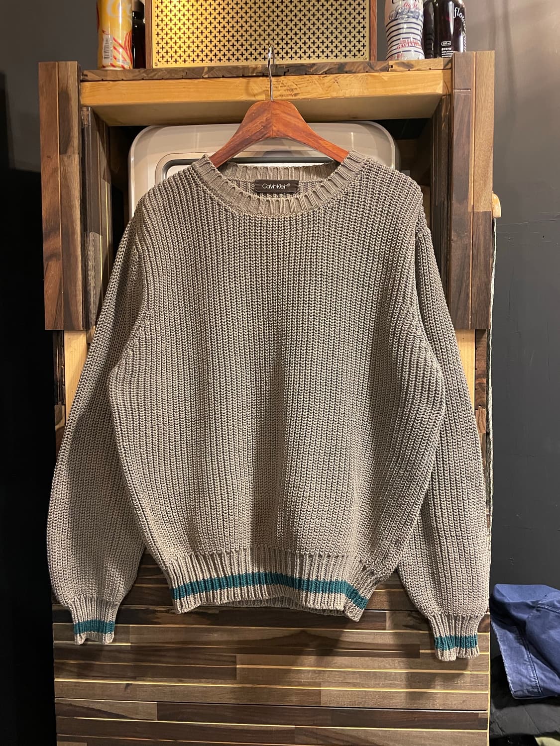 캘빈클라인 와플니트 상품이미지1