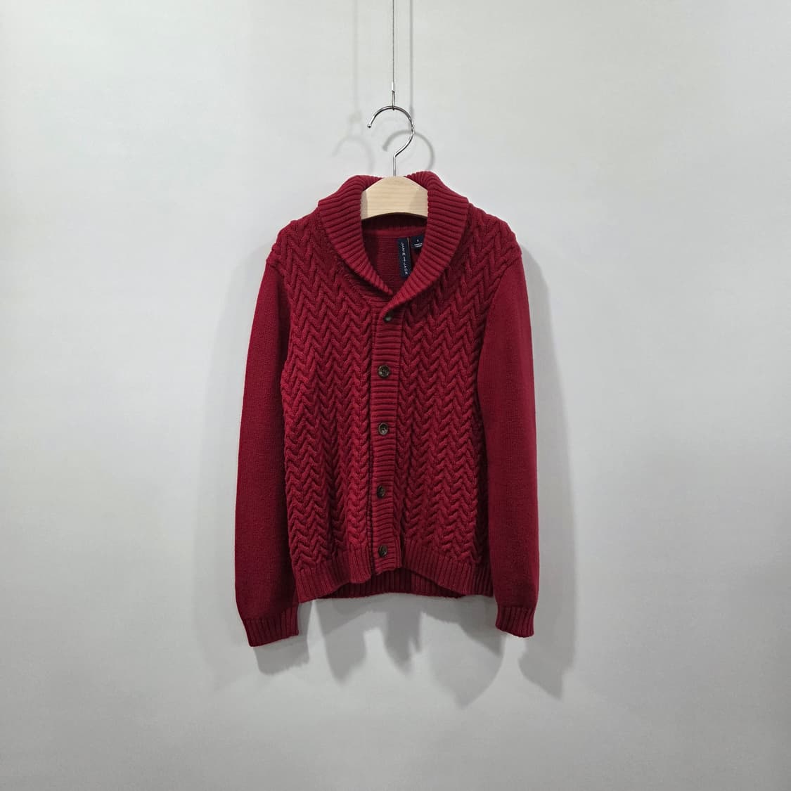 쟈니앤잭 키즈 숄카라 케이블 니트 가디건 6  상품이미지1