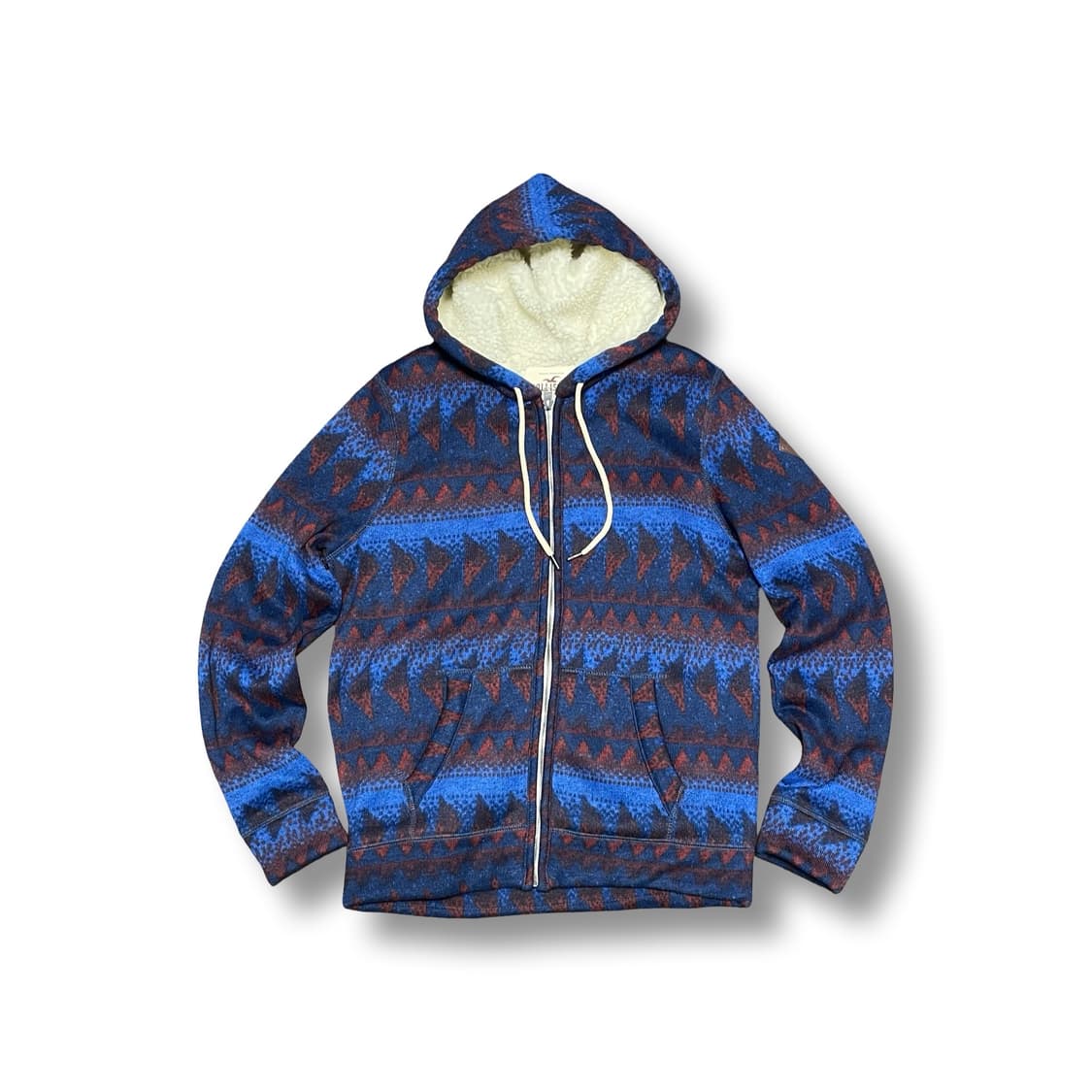 [S] 홀리스터 패턴 후드집업 기모 안감 상품이미지1