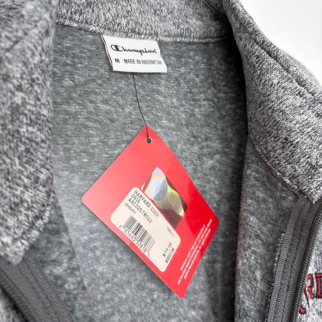 데드스탁 챔피온 하버드 플리스 후리스 집업 자켓 상품이미지3