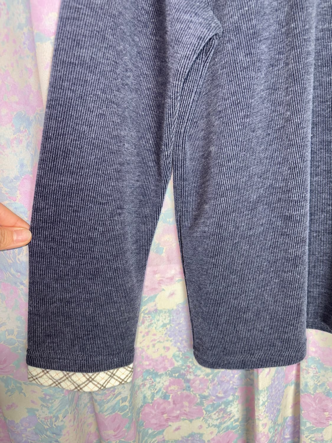 체크 레이어드 긴소매 티셔츠 상품이미지7