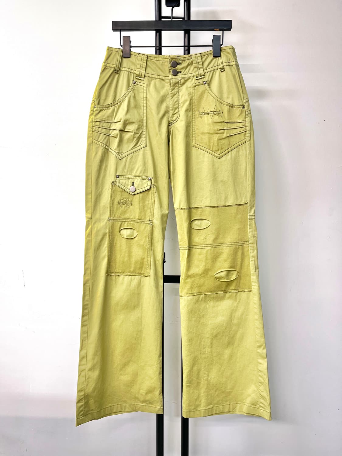 Avant Le Temps 디테일 패치워크 팬츠 상품이미지1