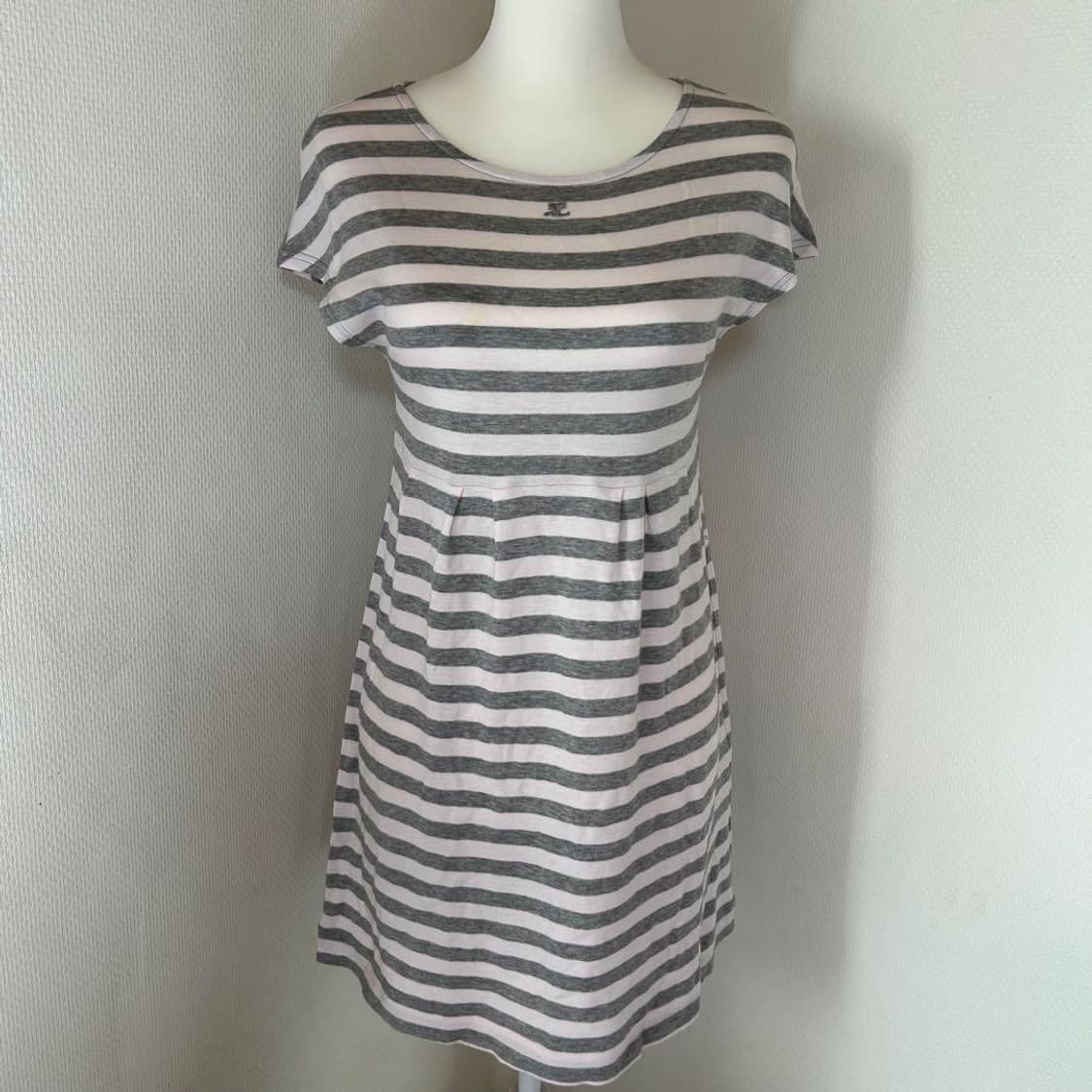 빈티지 꾸레쥬 스트라이프 원피스 상품이미지2