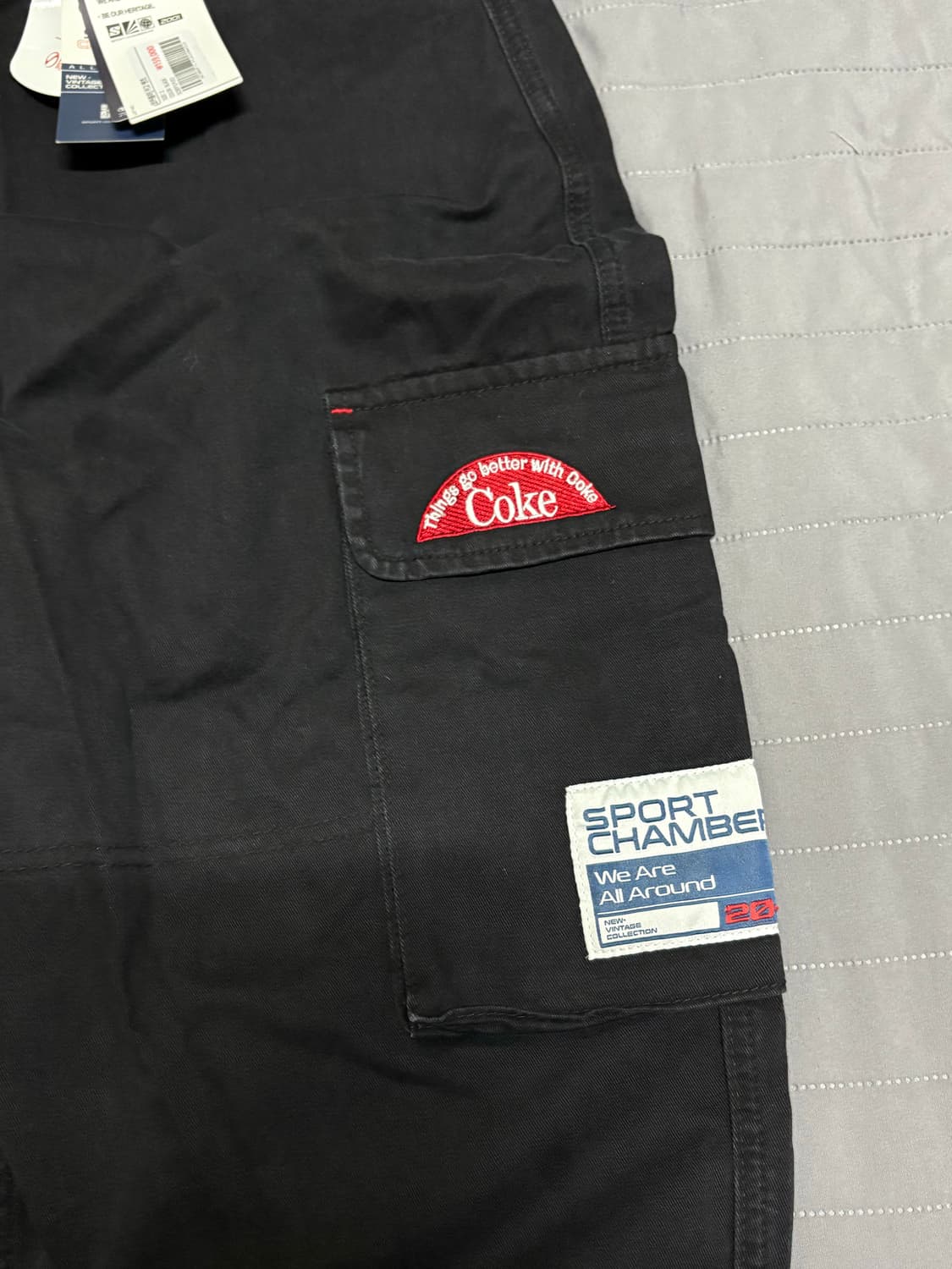 스포츠챔버 [코카콜라] 카고 팬츠(블랙) 상품이미지3