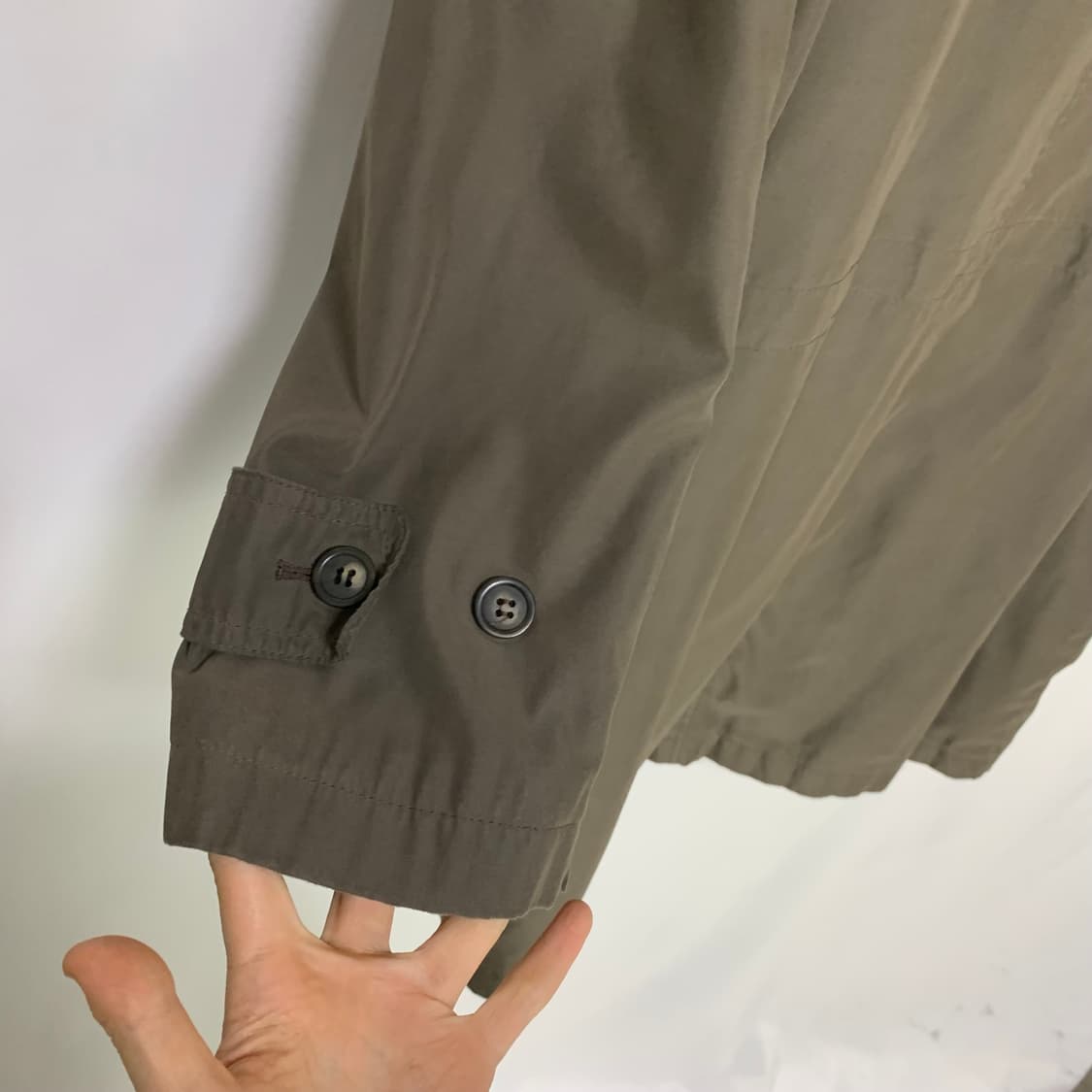 로렌랄프로렌 폴로 여성 빈티지 카키 트렌치 롱 코트 M 상품이미지3