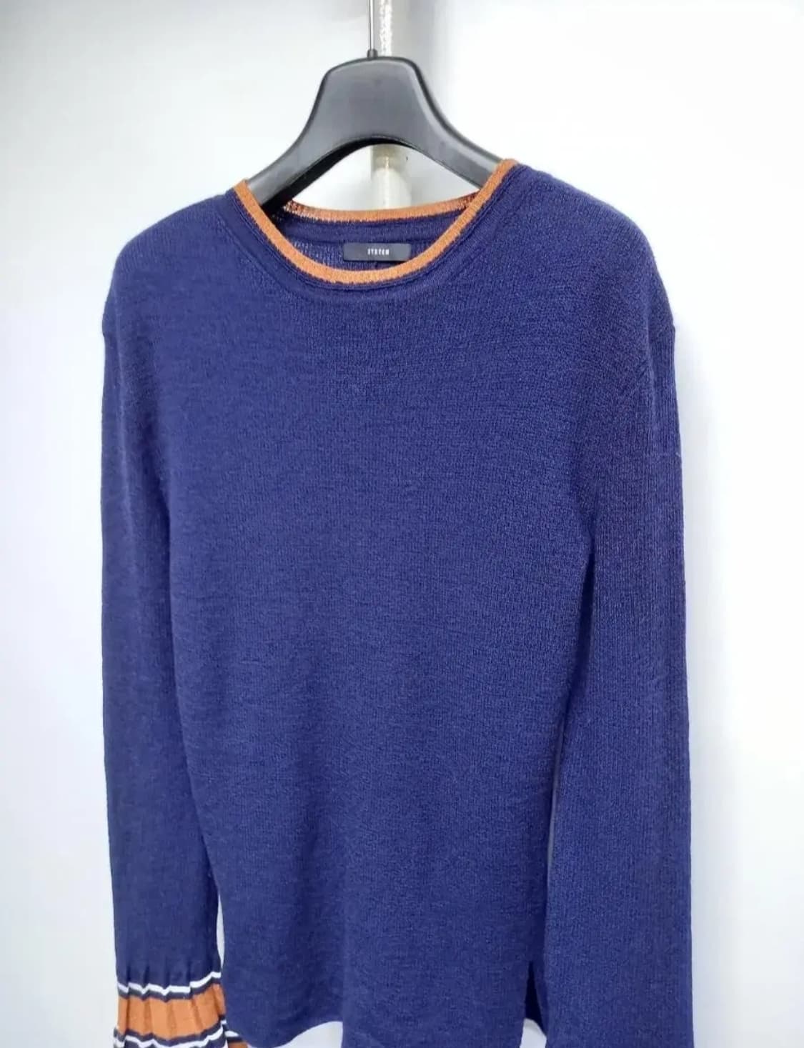 시스템 춘추 소매패블럼 긴팔니트블라우스 F 상품이미지4