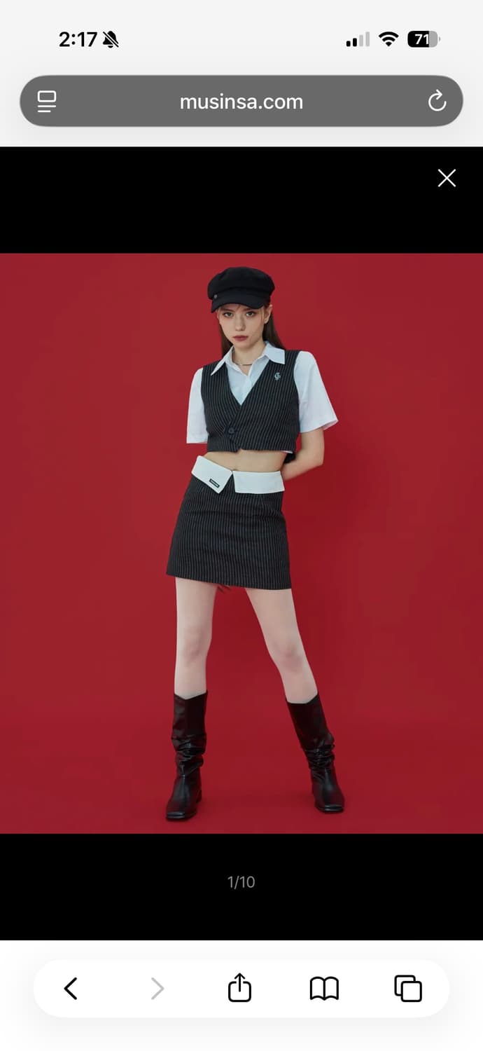 팬시클럽 스트라이프 셋업 상품이미지3