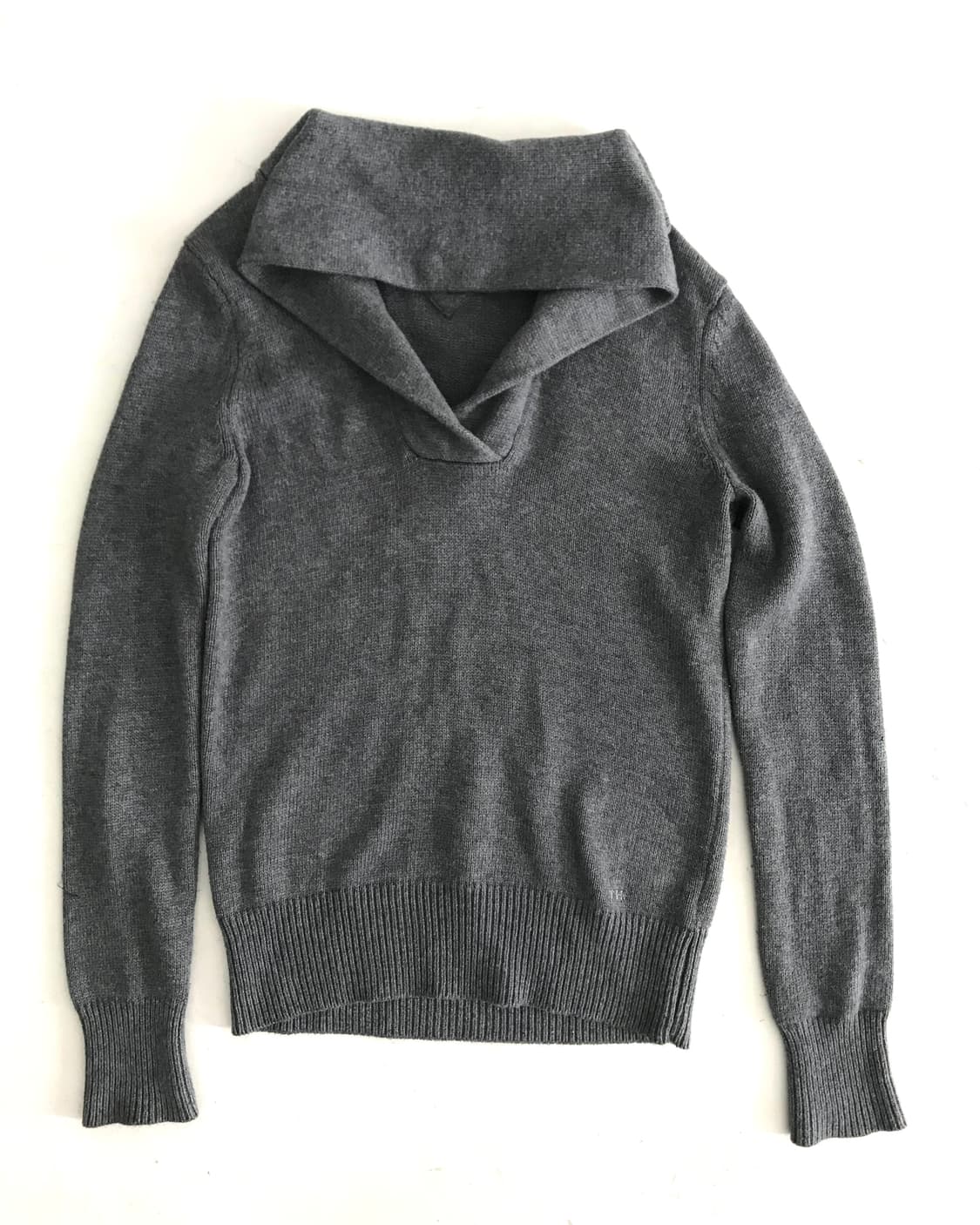 Tommy hilfiger wrap collar grey knit 상품이미지6