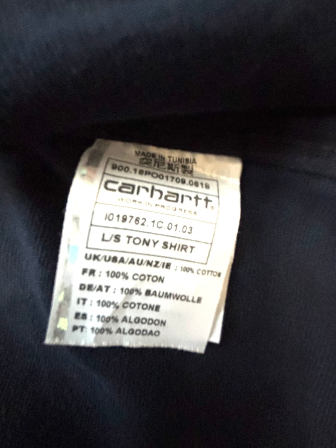 Carhartt Wip L/S TONY Shirt   M 상품이미지8