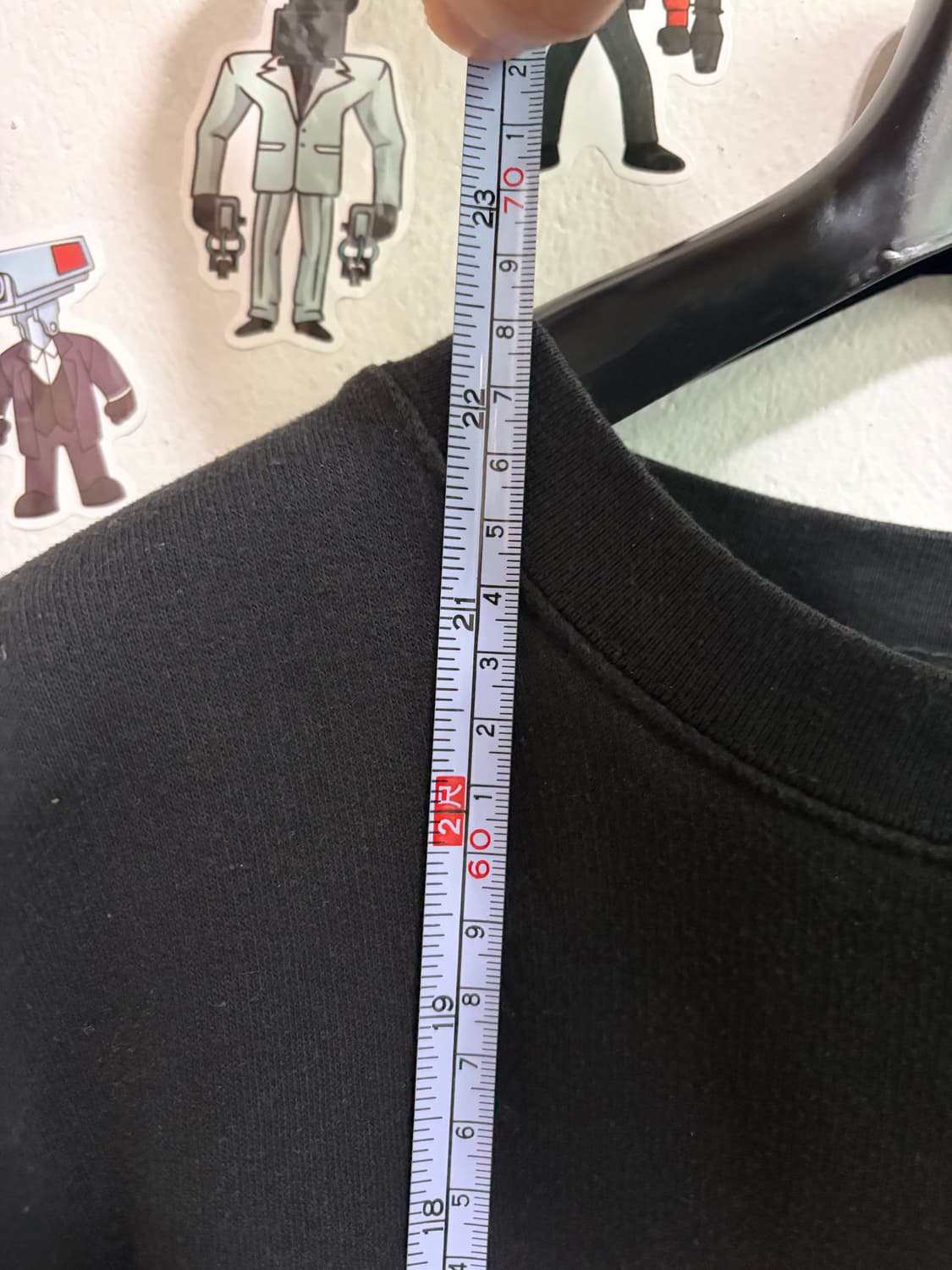 오베이 박스 로고 맨투맨 블랙 M 상품이미지5