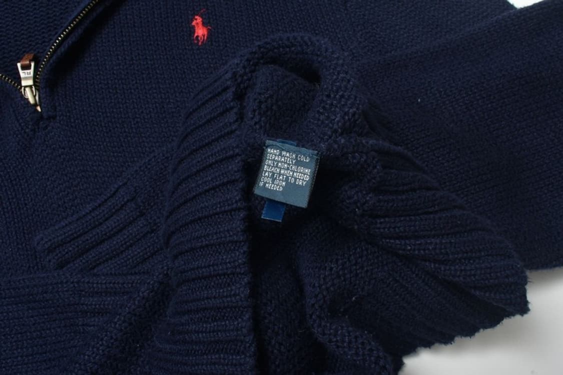 폴로 랄프로렌 헤비 코튼 반집업 니트 XXL N1121 상품이미지4