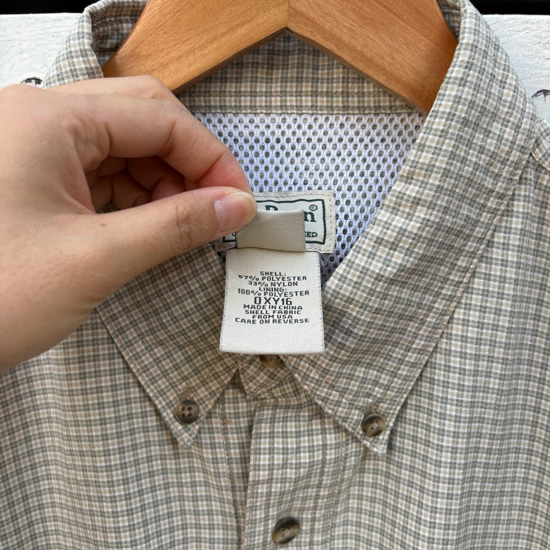 L.L.bean 엘엘빈 체크 반팔 셔츠 상품이미지4