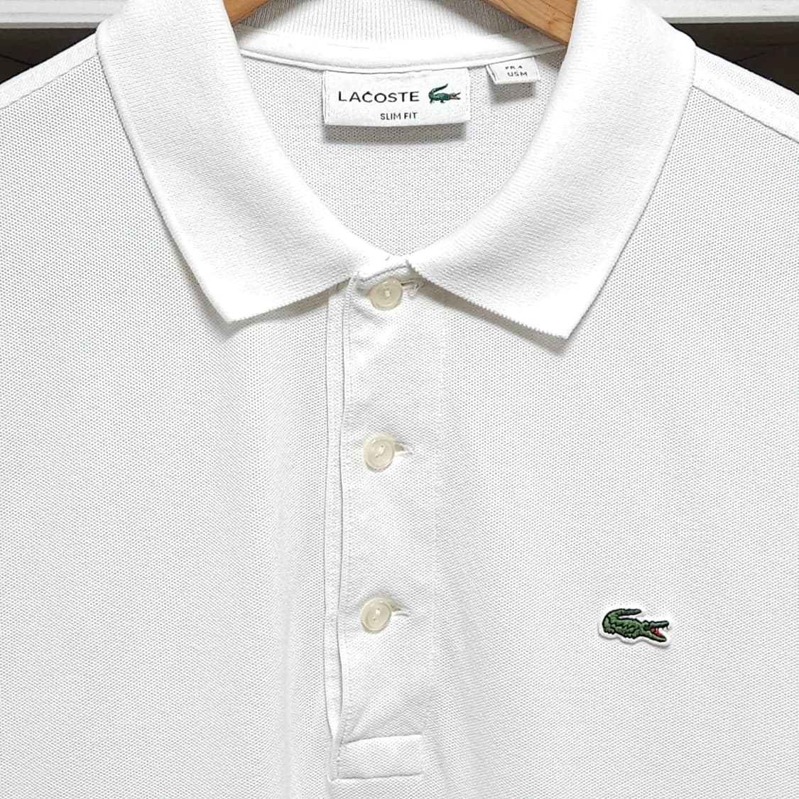 95)LACOSTE 라코스테 반팔 카라티 화이트 상품이미지2