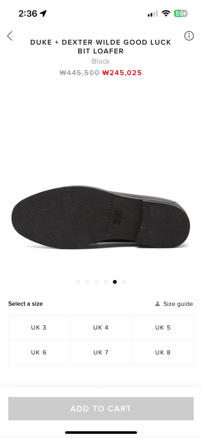 Duke & dexter 홀스빗 로퍼 UK7 상품이미지3