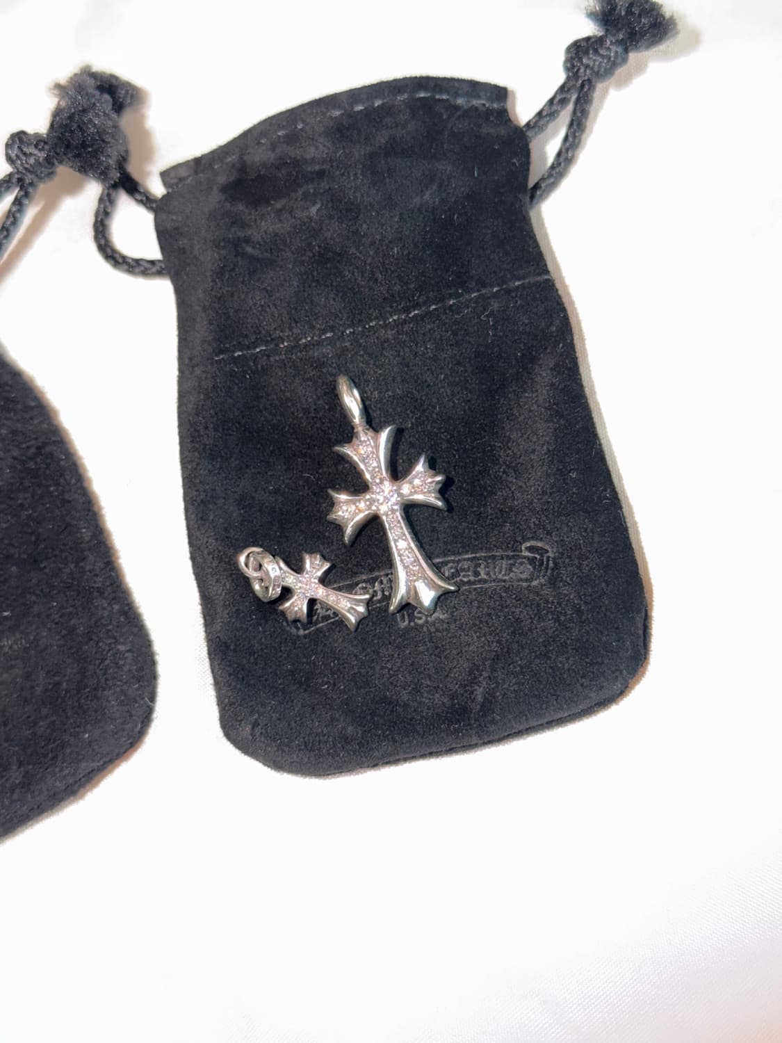 새상품)크롬하츠 실버 풀파베 타이티크로스,베이비팻 상품이미지1