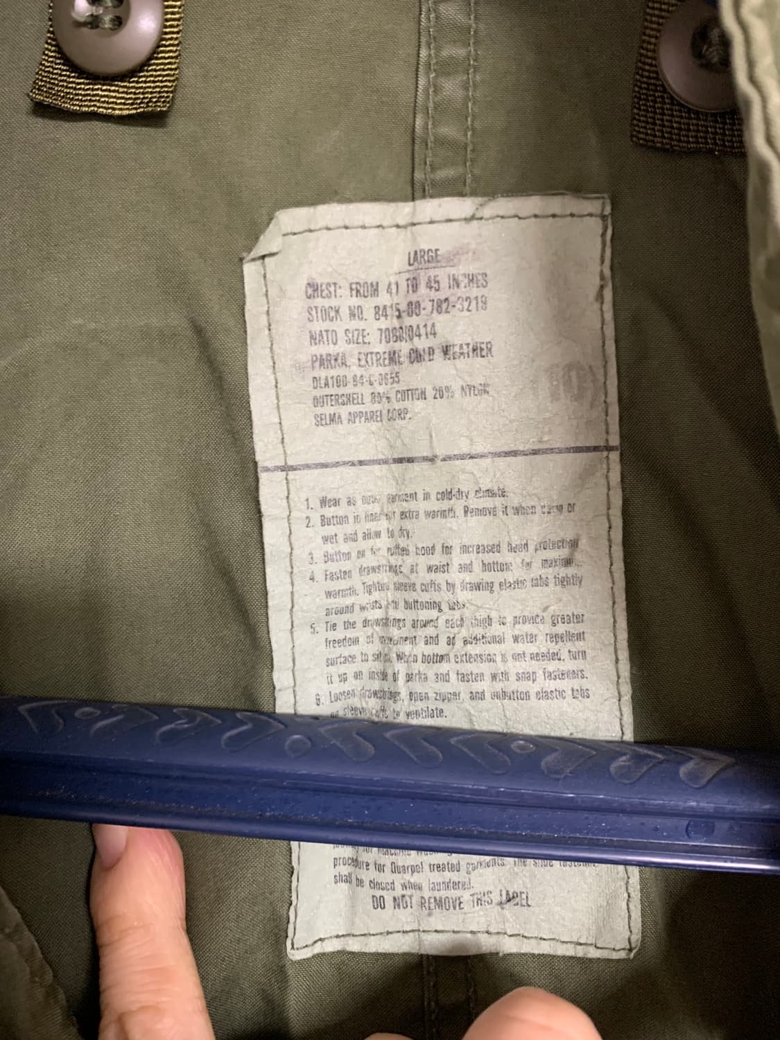 오리지널 피쉬테일 개파카 라지 상품이미지4