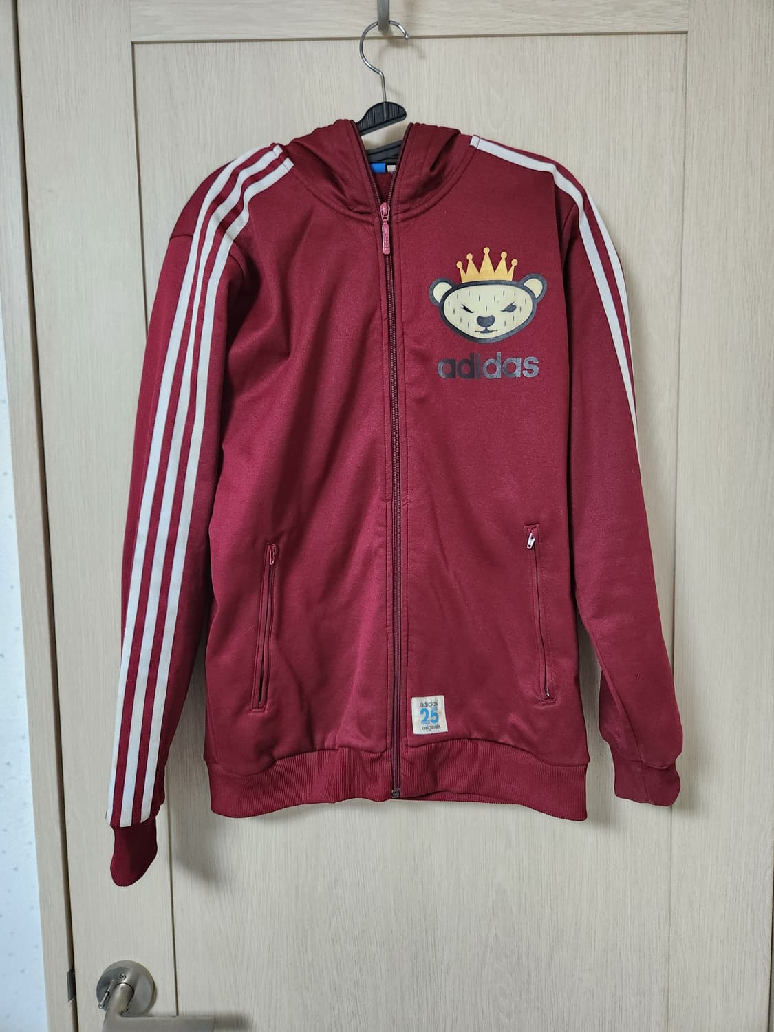 아디다스 니고베어 버건디 후드 집업 사이즈100 상품이미지1