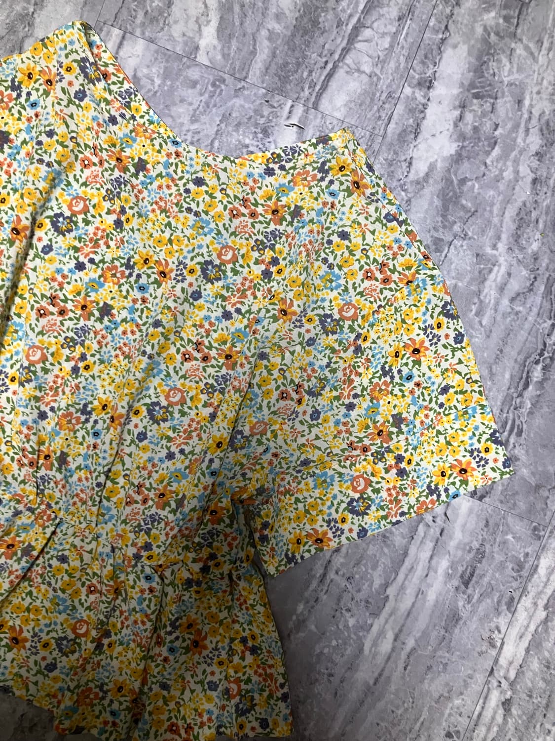 일본빈티지 달천깔페어리 프린세스 플라워 퍼퓰럼티셔츠 상품이미지2