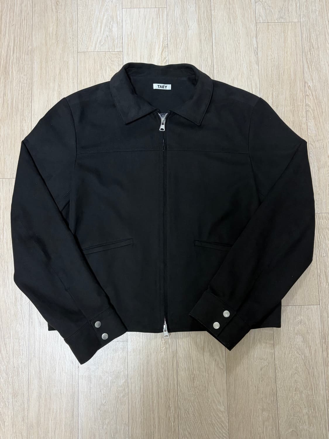 태이 tangle suede jacket (black) 상품이미지2