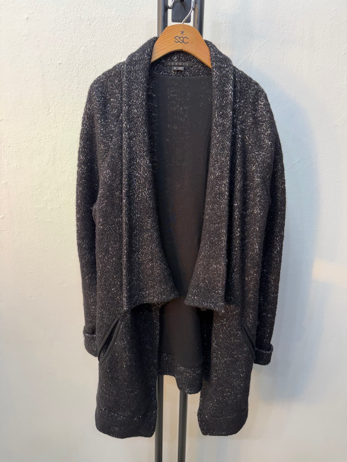 정품) theory 띠어리 블랙 가디건 M 상품이미지1