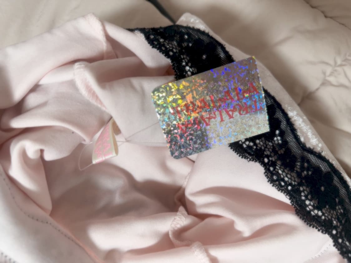 트랄라라 리본 연핑크 딸기우유 캐미솔 상품이미지2