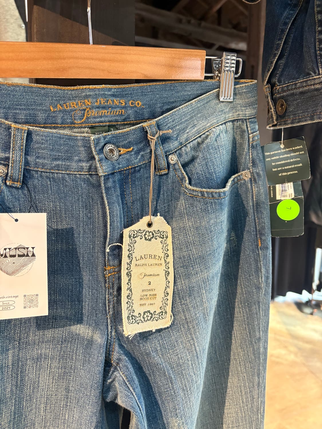 폴로 로렌 시드니 로우라이즈 부츠컷 데님팬츠 상품이미지3